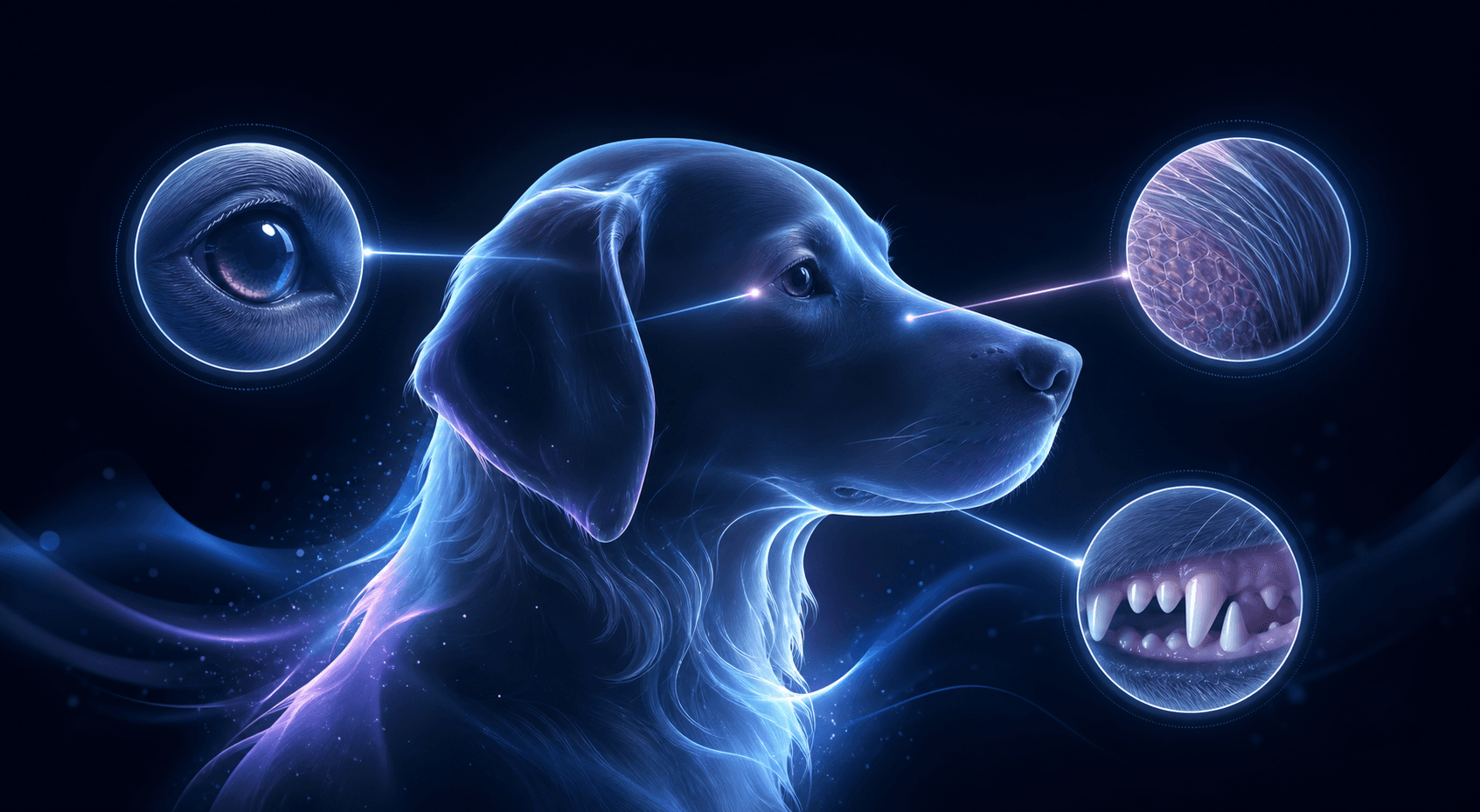 Pet eye skin and dental screening